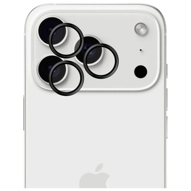 3MK HARDY Lens Protection Pro kameras objektīva aizsargstikls Apple iPhone 17 Pro / 17 Pro Max, melns