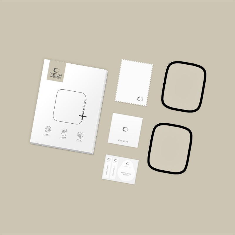 Tech-Protect Glass Flex+ Xiaomi Redmi Watch 6 hibrīdstikls, melns (2 gab.)