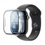 AmazingThing Radix FullGuard stikla ekrāna aizsargplēve ar apvalku Apple Watch Series 11 46 mm, caurspīdīga
