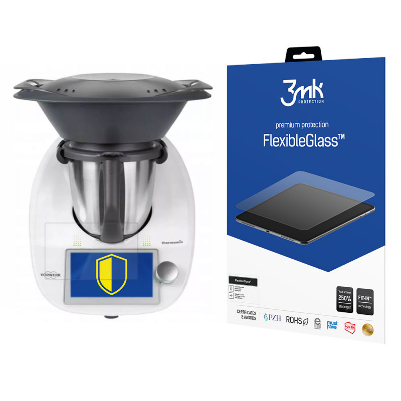 3MK FlexibleGlass Thermomix TM6 hibrīda stikla ekrāna aizsargplēve