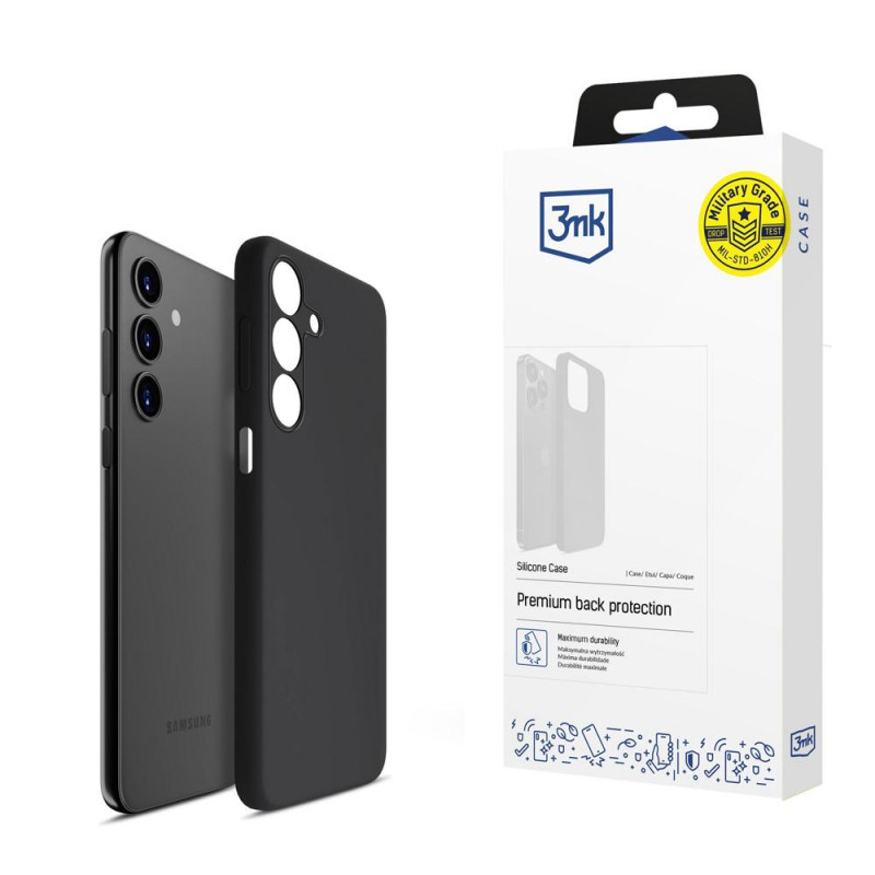 3MK Silicone Case Samsung Galaxy A15 5G, melns
