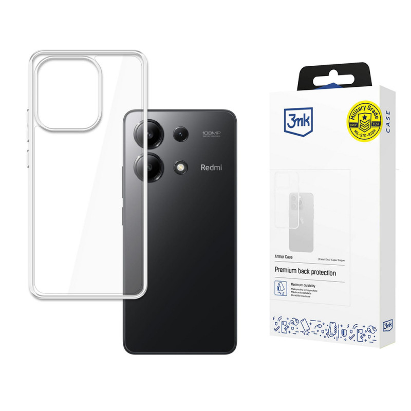 3MK Armor Case vāciņš Xiaomi Redmi Note 13 4G, caurspīdīgs