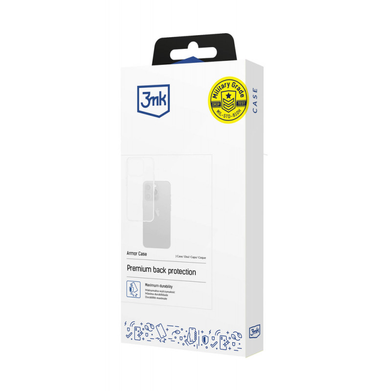 3MK Armor Case viedtālruņa maciņš Motorola Moto G Play 2024, caurspīdīgs