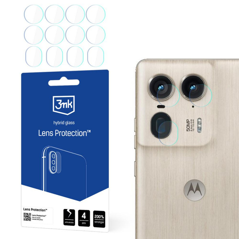3MK Lens Protect Motorola Moto Edge 50 Ultra kameras objektīva aizsargs (4 gab.)