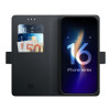 3MK Wallet Case Apple iPhone 16 Plus, melns