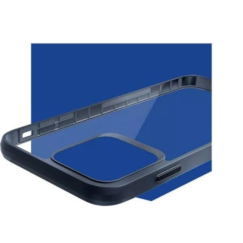 3mk Satin Armor Case+ Apple iPhone 16 Plus, caurspīdīgs ar melnu rāmi