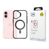 3mk Satin Armor MagCase ar MagSafe Apple iPhone 16 Plus (W-3SAMaCa-AiP16Plu-0), caurspīdīgs ar melnu rāmi