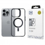 3mk Satin Armor MagCase ar MagSafe Apple iPhone 16 Pro Max (W-3SAMaCa-AiP16PM-0), caurspīdīgs ar melnu rāmi