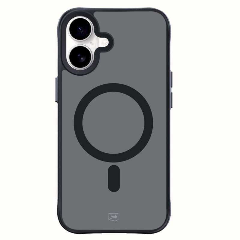 3mk Smoke MagCase ar MagSafe Apple iPhone 16 (W-3SmoMaCa-AiP16-0), daļēji caurspīdīgs