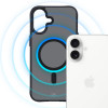 3mk Smoke MagCase ar MagSafe Apple iPhone 16 (W-3SmoMaCa-AiP16-0), daļēji caurspīdīgs