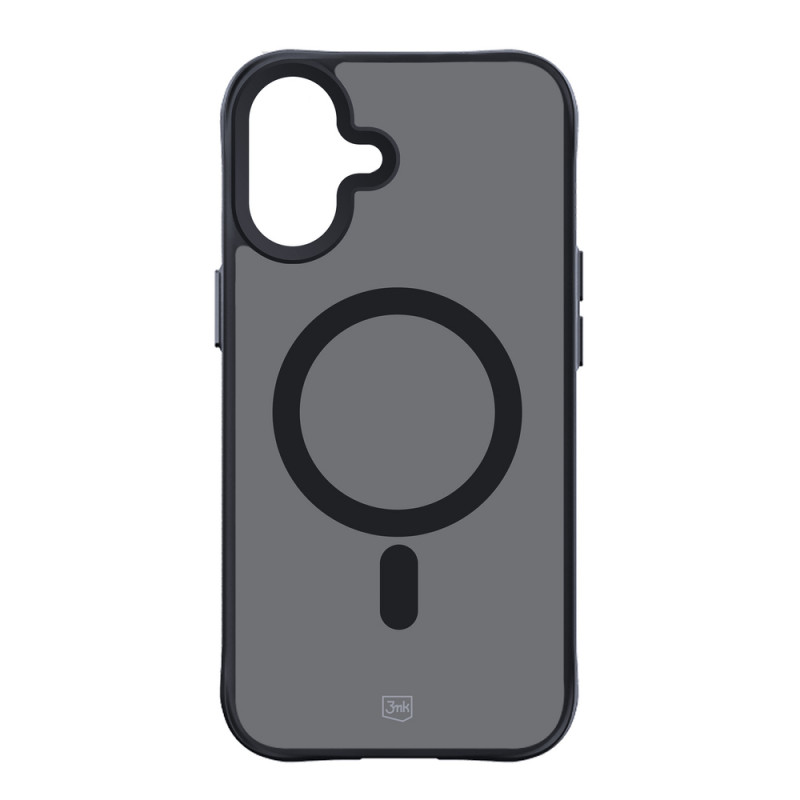 3mk Smoke MagCase ar MagSafe Apple iPhone 16 (W-3SmoMaCa-AiP16-0), daļēji caurspīdīgs