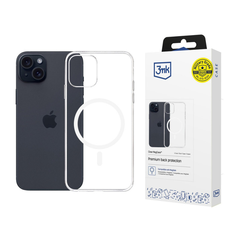 3mk Clear MagCase Apple iPhone 15, caurspīdīgs