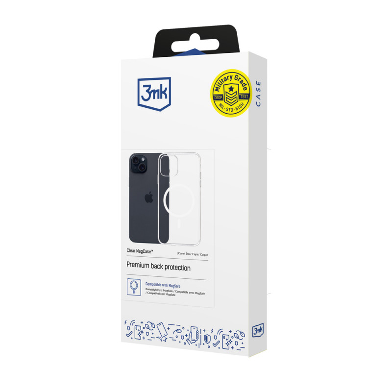3mk Clear MagCase Apple iPhone 15 Plus, caurspīdīgs