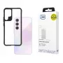 3MK Satin Armor Case+ W-3SArCaP-SaGa106-0 korpuss Samsung Galaxy A35 5G, caurspīdīgs ar melnu rāmi