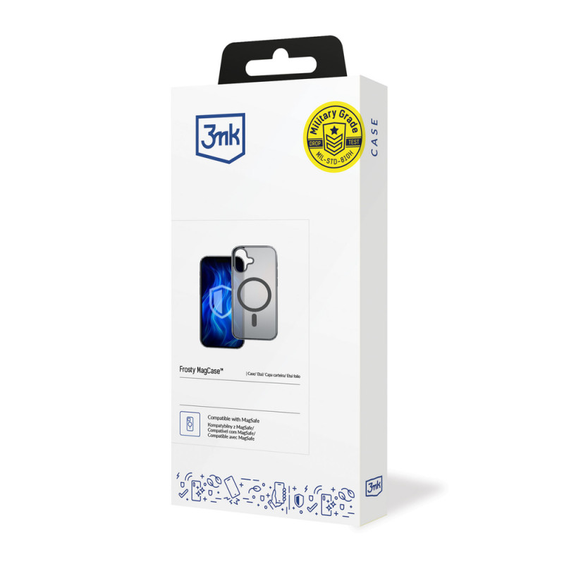 3MK Frosty MagCase vāciņš Apple iPhone 16 Plus, melns