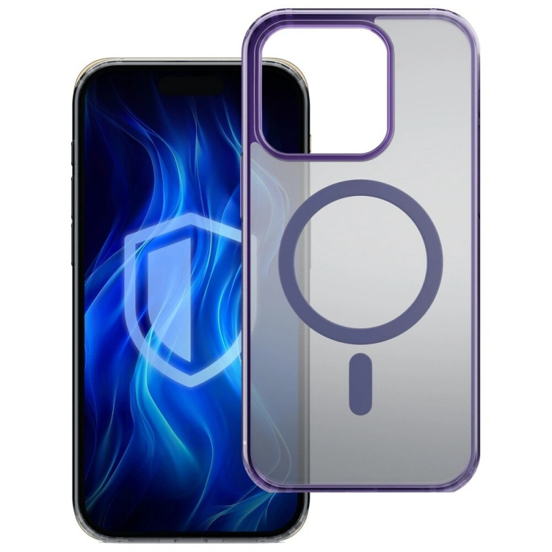 3MK Frosty MagCase MagSafe viedtālruņa maciņš Apple iPhone 13 Pro, purpura