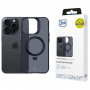 3MK Smoke Case Mag&Stand vāciņš Apple iPhone 16 Pro Max, polikarbonāts, melns