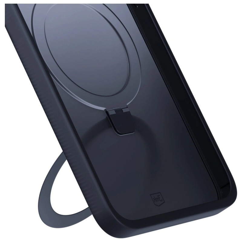 3MK Smoke Case Mag&Stand vāciņš Apple iPhone 16 Pro Max, polikarbonāts, melns