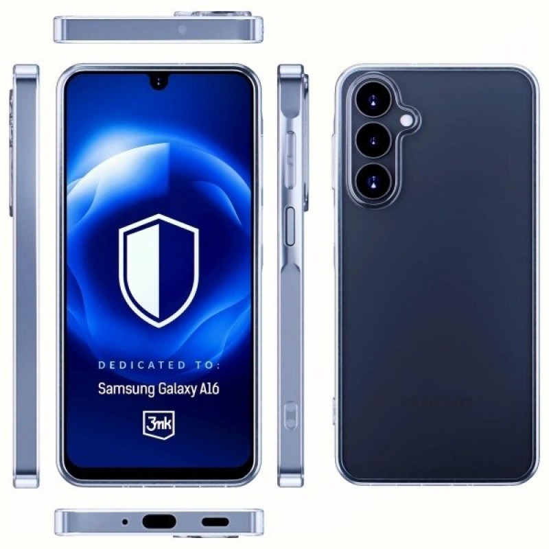 3MK Clear Case Samsung Galaxy A16, caurspīdīgs