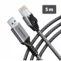 Goobay AXAGON ADE-AM50 USB-A Gigabit Ethernet adapteris ar iebūvētu 5 m CAT6 kabeli, RJ-45
