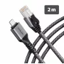 Goobay AXAGON ADE-CM20 USB-C Gigabit Ethernet adapteris ar iebūvētu 2 m CAT6 kabeli, RJ-45