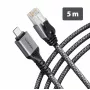 Goobay AXAGON ADE-CM50 USB-C Gigabit Ethernet adapteris ar integrētu 5 m CAT6 kabeli, RJ-45