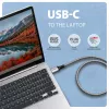 Goobay AXAGON ADE-CM50 USB-C Gigabit Ethernet adapteris ar integrētu 5 m CAT6 kabeli, RJ-45
