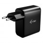 i-tec 100 W USB-C GaN lādētājs, PD 3.0, 1x USB-C, melns