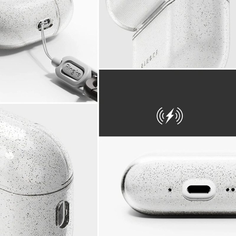 Ringke Air vāciņš Apple AirPods Pro 3, dzirkstoši caurspīdīgs