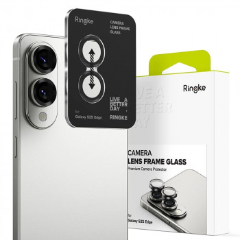Ringke kameras rāmja aizsargs Samsung Galaxy S25 Edge, melns