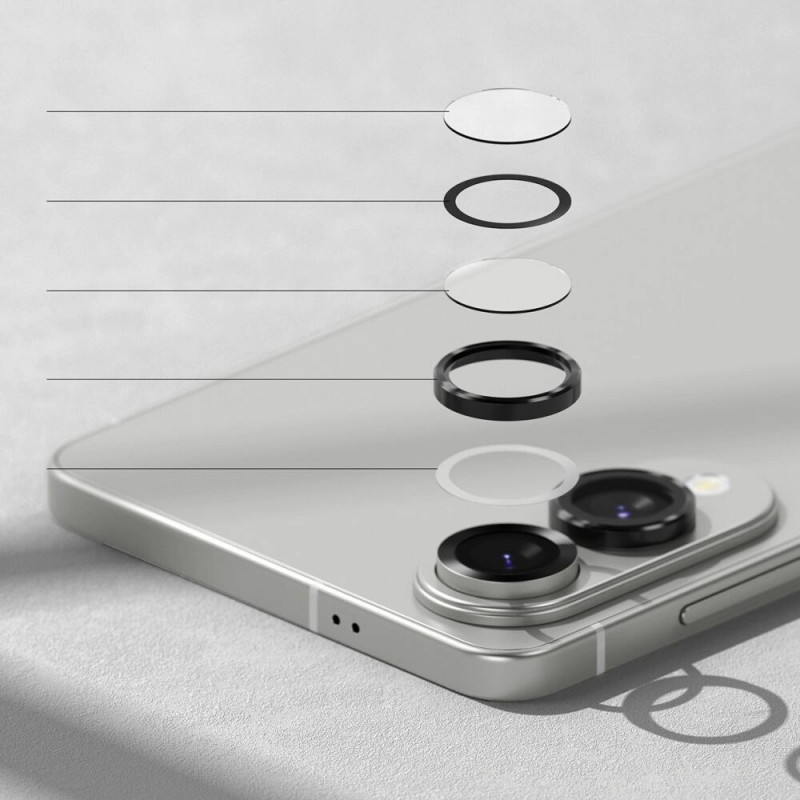 Ringke kameras rāmja aizsargs Samsung Galaxy S25 Edge, melns