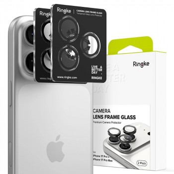 Ringke kameras rāmja aizsargs Apple iPhone 17 Pro / 17 Pro Max, melns (2 gab.)