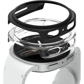 Ringke Slim RGK11819 korpuss Samsung Galaxy Watch 8 / 9 44 mm, caurspīdīgs un matēts melns (2 gab.)