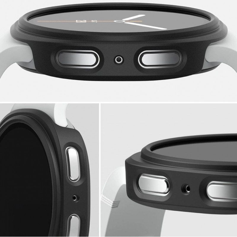 Ringke Slim RGK11819 korpuss Samsung Galaxy Watch 8 / 9 44 mm, caurspīdīgs un matēts melns (2 gab.)
