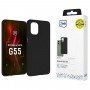 3mk Matt Case Motorola Moto G55 5G viedtālruņa maciņš, melns