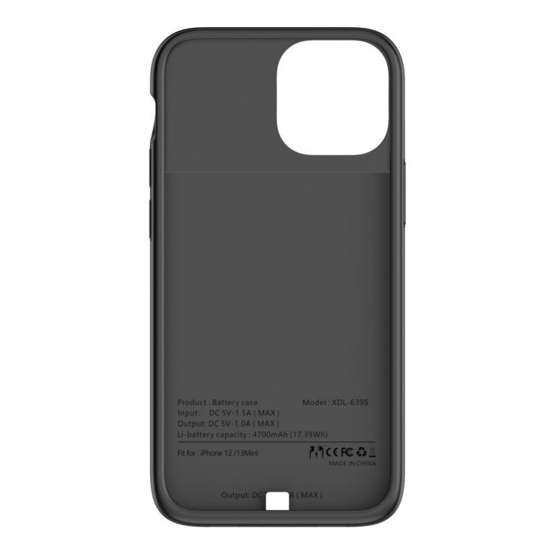 Tech-Protect PowerCase 4700 mAh maciņš ar akumulatoru Apple iPhone 12 mini / 13 mini, melns