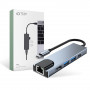 Tech-Protect V3 5in1 USB-C centrmezgls, pelēks
