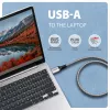 Goobay AXAGON ADE-AM15 USB-A uz Gigabit Ethernet adapteris ar iebūvētu 1,5 m CAT6 kabeli
