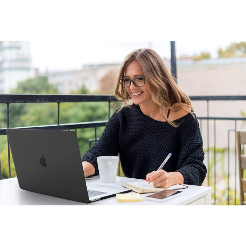 Tech-Protect SmartShell korpuss Apple MacBook Air 13 2022-2024, matēti melns