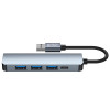 Tech-Protect V0-HUB 5in1 USB-A centrmezgls, pelēks