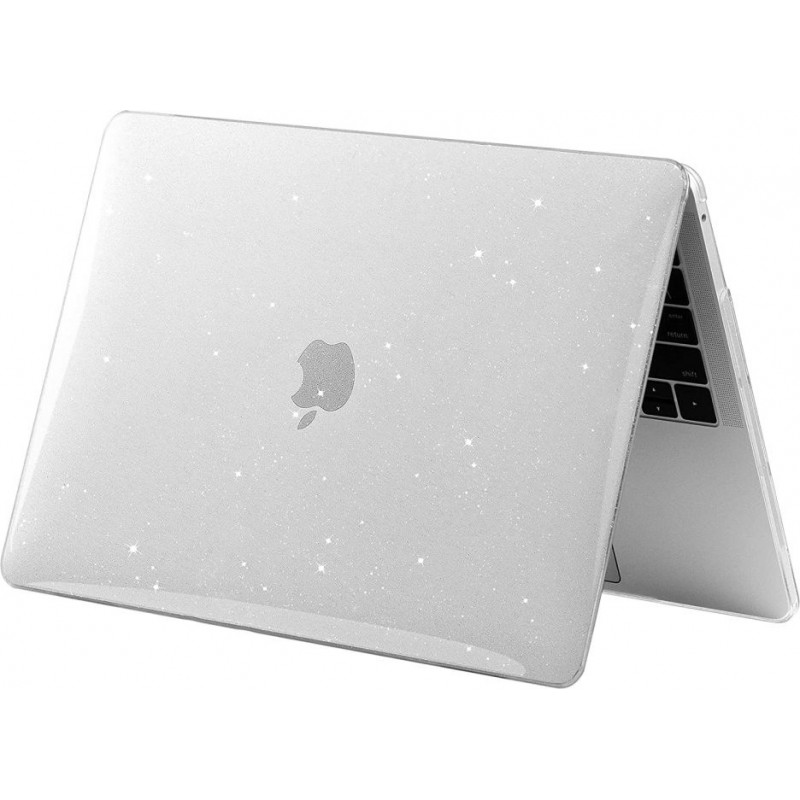 Tech-Protect SmartShell vāks Apple MacBook Air 13 2022-2024, dzirkstoši caurspīdīgs