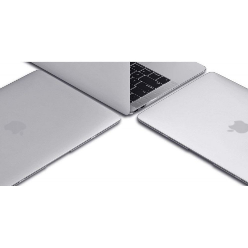 Tech-Protect SmartShell vāks Apple MacBook Air 13 2022-2024, dzirkstoši caurspīdīgs