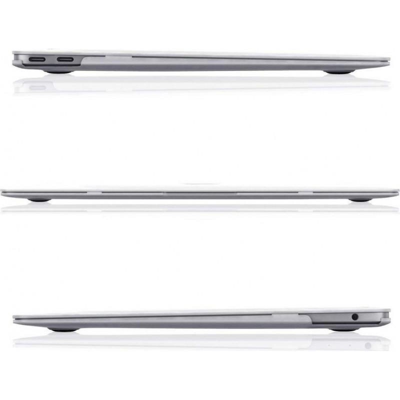 Tech-Protect SmartShell vāks Apple MacBook Air 13 2022-2024, dzirkstoši caurspīdīgs