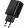 Tech-Protect C30W 2 portu sienas lādētājs, USB-C PD 30W un USB-A QC 3.0, melns