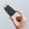 Tech-Protect C30W 2 portu sienas lādētājs, USB-C PD 30W un USB-A QC 3.0, melns