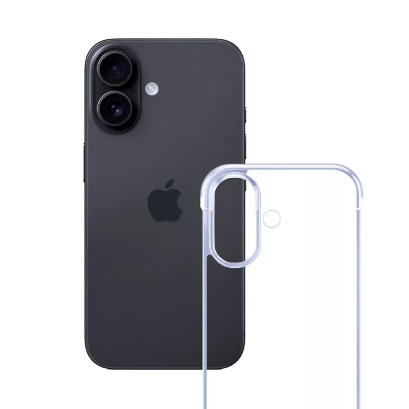 3mk Just20g Clear Case Apple iPhone 16 viedtālruņa maciņš, caurspīdīgs