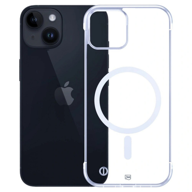 3mk Just20g MagCase Apple iPhone 14 viedtālruņa maciņš, caurspīdīgs