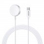 Tech-Protect UltraBoost magnētiskais lādētājs Apple Watch, USB-C, 120 cm, balts