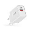 Tech-Protect NC30W 2 portu sienas lādētājs PD 30W QC 3.0, balts