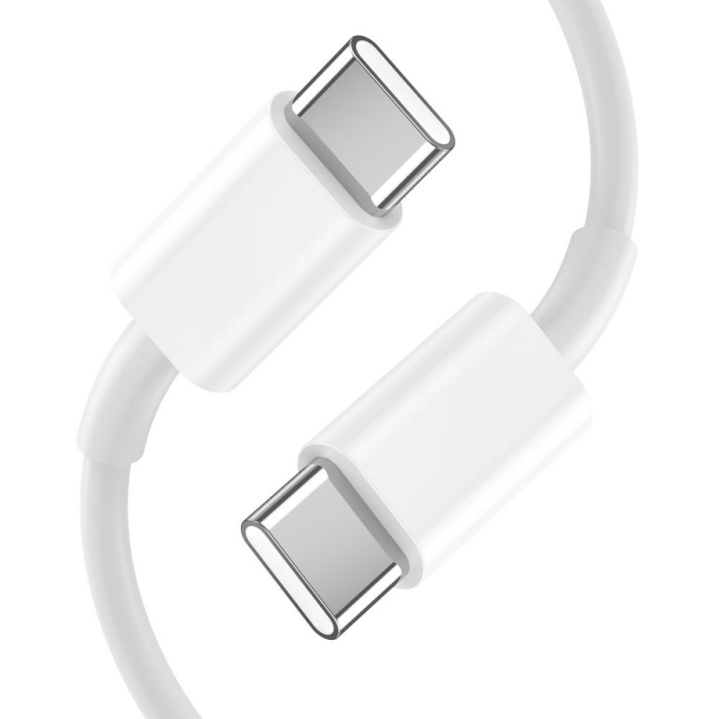 Tech-Protect C20W 2 portu sienas lādētājs PD 20W QC 3.0 ar USB-C kabeli, balts
